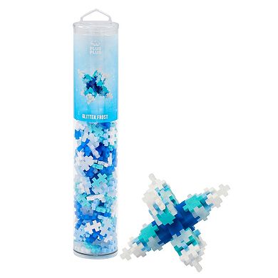 Plus-Plus Open Play Tube: 240-Piece Glitter Frost Mix