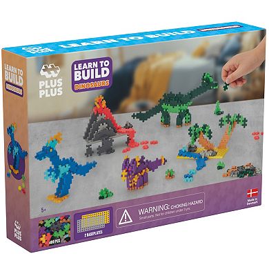 Plus-Plus Learn to Build: 400-Piece Dinosaurs