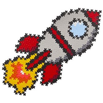 Plus-Plus Puzzle By Number: 500 pc Rocket Set