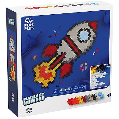 Plus-Plus Puzzle By Number: 500-Piece Rocket