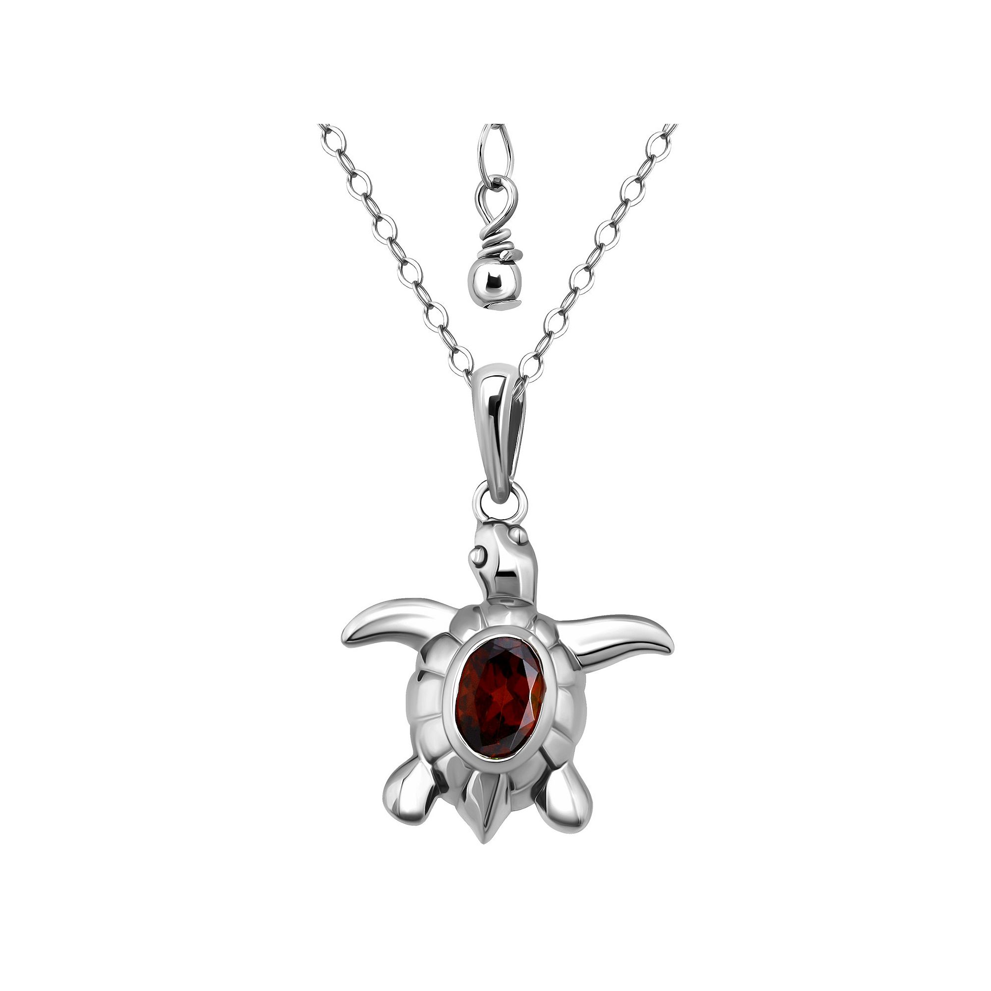 Aleure Precioso Sterling Silver Turtle Pendant Necklace, Womens, Size: 16