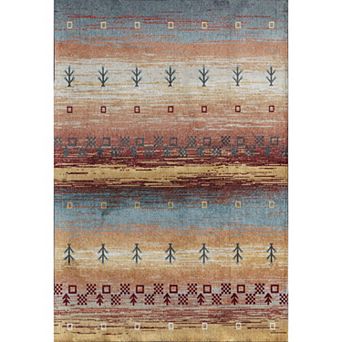 Rugs America Jada Warm Horizon Throw Rug