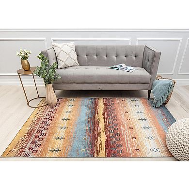 Rugs America Jada Warm Horizon Throw Rug