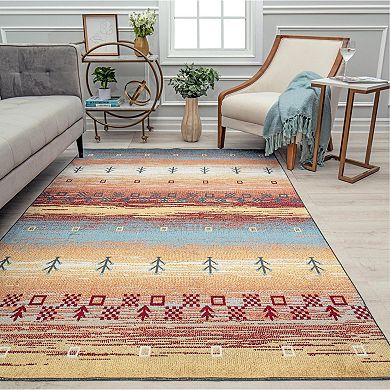 Rugs America Jada Warm Horizon Throw Rug