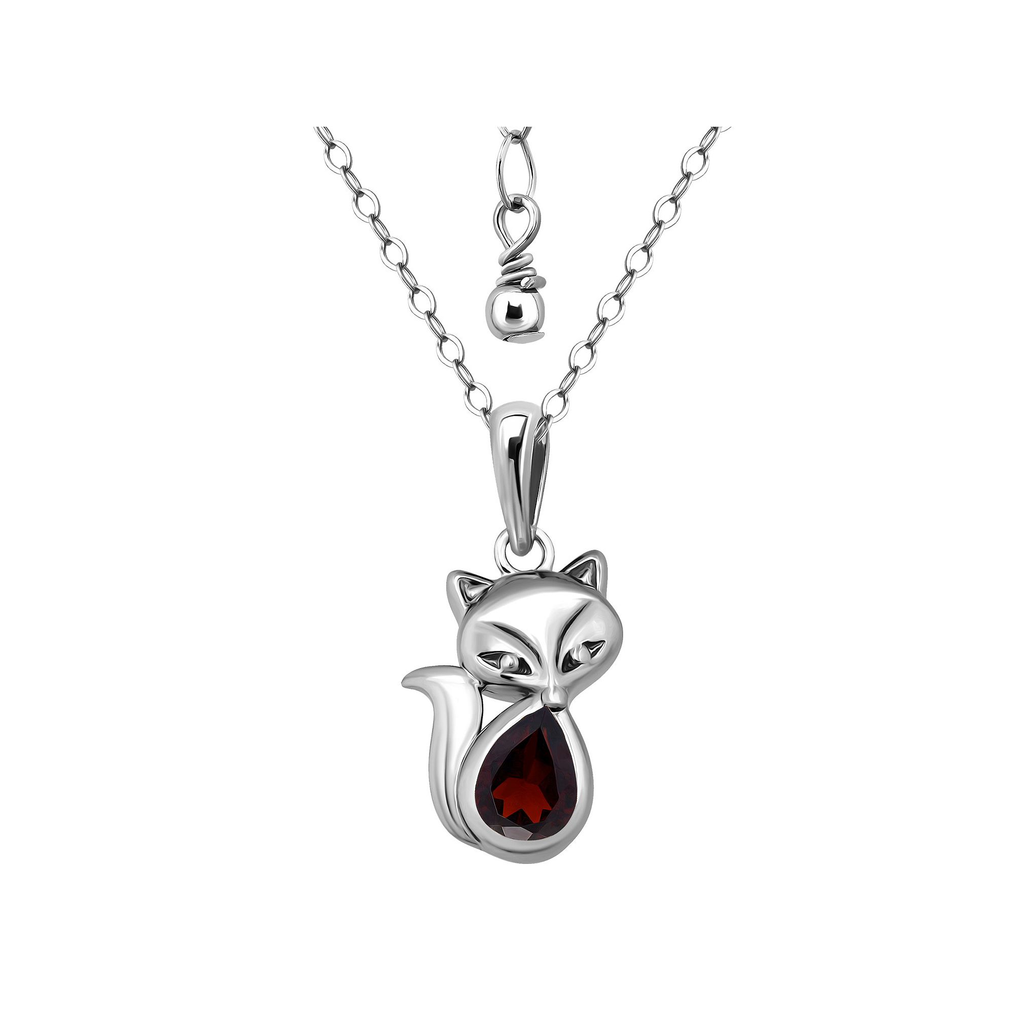Aleure Precioso Sterling Silver Fox Pendant Necklace, Womens, Size: 16-18