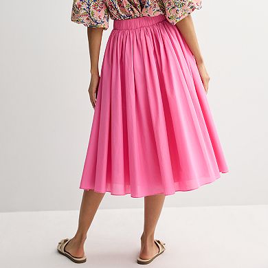 Women's Farmers Market Flowy Midi Skirt