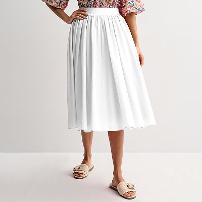 Women's Farmers Market Flowy Midi Skirt
