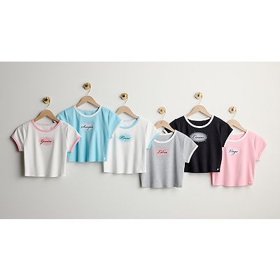 Women's Limited Too Zodiac Sign Baby Tee Women's Limited Too Zodiac Sign Baby Tee