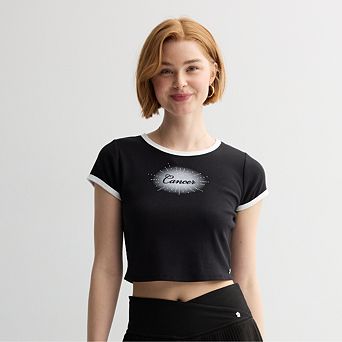 Women's Limited Too Zodiac Sign Baby Tee