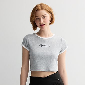 Women's Limited Too Zodiac Sign Baby Tee