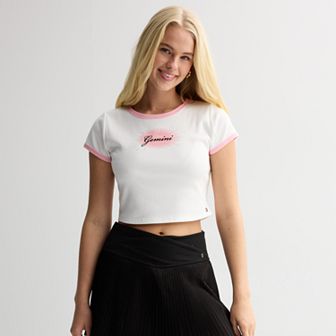 Women's Limited Too Zodiac Sign Baby Tee