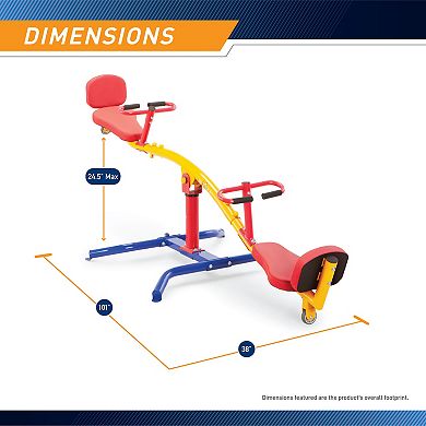Gym Dandy Spinning Teeter Totter Seesaw Play Set