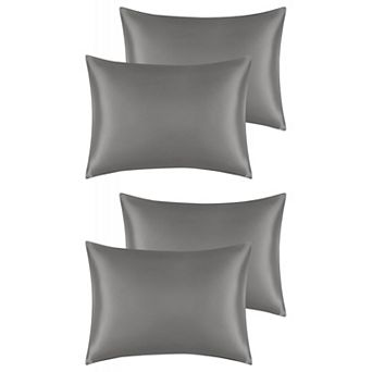 Satin Comfortable Hair And Skin Envelope Closure Standard Pillowcase 4 pc