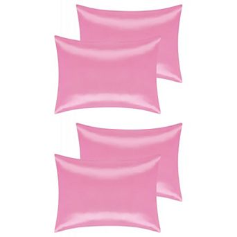 Satin Comfortable Hair And Skin Envelope Closure Standard Pillowcase 4 pc