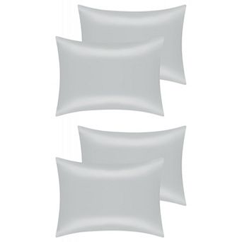 Satin Comfortable Hair And Skin Envelope Closure Standard Pillowcase 4 pc
