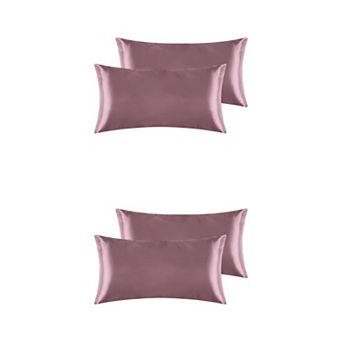 Satin Hair And Skin Breathable Envelope Closure Pillowcase 4 pc