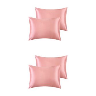 Satin Hair And Skin Breathable Envelope Closure Pillowcase 4 pc