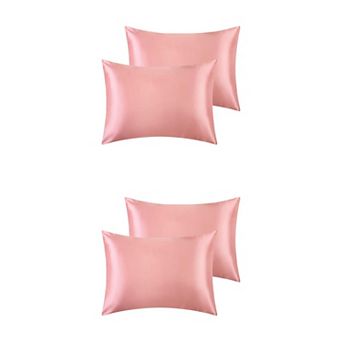Satin Hair And Skin Breathable Envelope Closure Pillowcase 4 pc