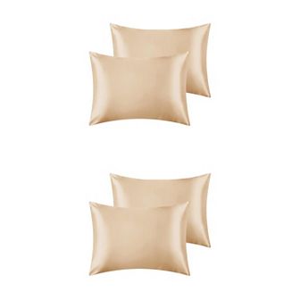 Satin Hair And Skin Breathable Envelope Closure Pillowcase 4 pc