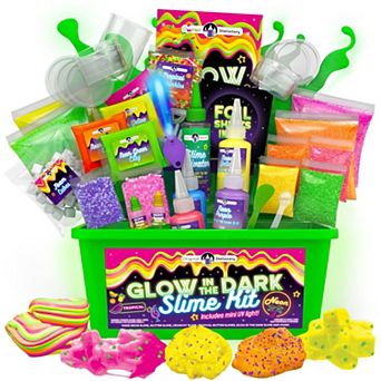 Tropical Glow in The Dark Slime Kit to Make Neon Slime, Ideal Holiday Gift