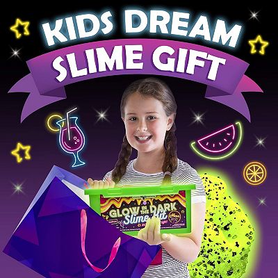 Tropical Glow in The Dark Slime Kit to Make Neon Slime, Ideal