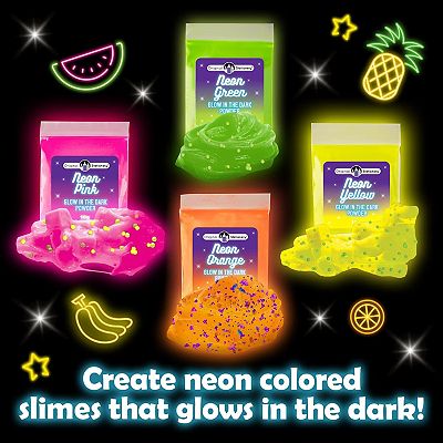 Tropical Glow in The Dark Slime Kit to Make Neon Slime, Ideal