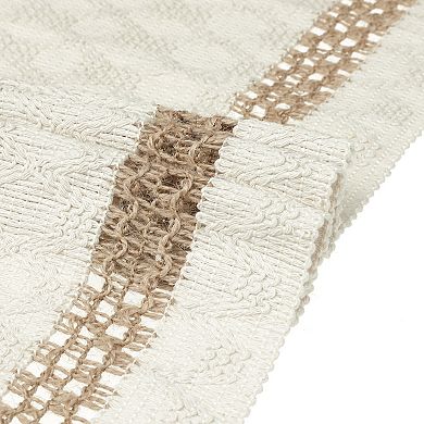 2 Pack Fringe Table Runners, Floral Table Banner For Home Decoration 12" X 71"