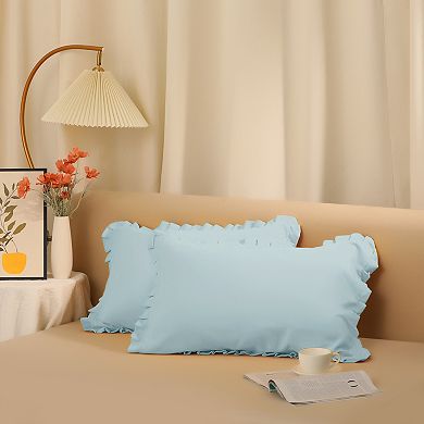 Soft Plush Decorative Throw Case Solid Striped Pillow Covers 4 Pcs