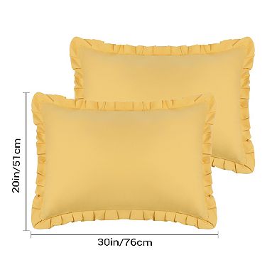 Soft Plush Decorative Throw Case Solid Striped Pillow Covers 4 Pcs