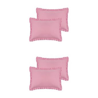 Soft Plush Decorative Throw Case Solid Striped Pillow Covers 4 pc