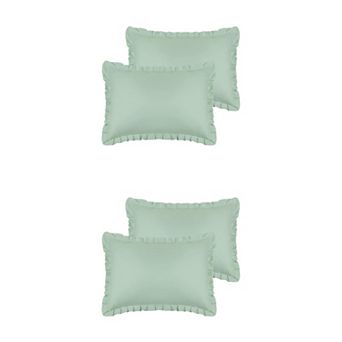 Soft Plush Decorative Throw Case Solid Striped Pillow Covers 4 pc