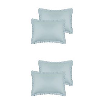 Soft Plush Decorative Throw Case Solid Striped Pillow Covers 4 pc