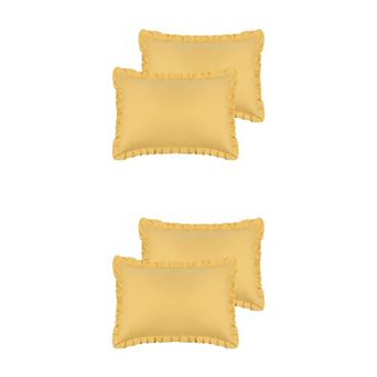 Soft Plush Decorative Throw Case Solid Striped Pillow Covers 4 pc