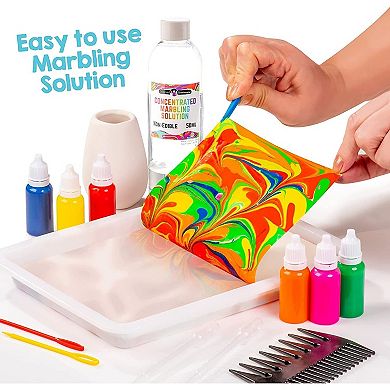 Rainbow Marbling Kit For Kids: Make Marble Art And Crafts