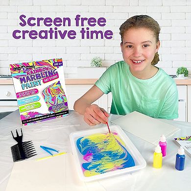 Rainbow Marbling Kit For Kids: Make Marble Art And Crafts