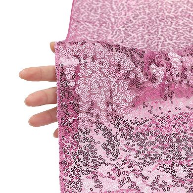 2 Pack Rectangle Tablecloths Polyester Sequin Table Covers For Dining Room Parties