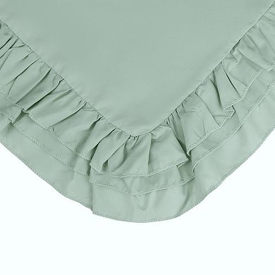 Triple Ruffle Pillowcases Set Of 4 Pillow Covers Pillow Shams With Envelope Closure