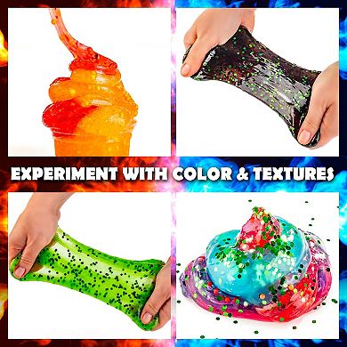 Dinosaur And Monsters Battle Slime Kit, Slime Pack With 14 Premade Slime