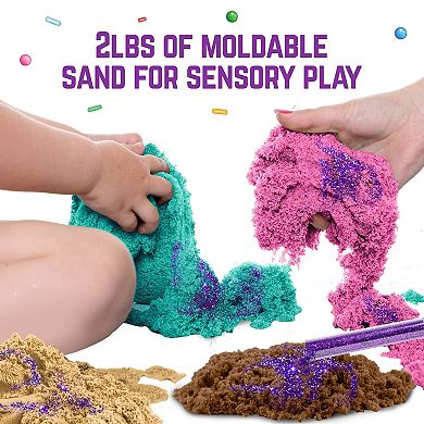 Sweet Cakes Play Sand Kit, Fun Sand Box Toys Kit Cake Sand Kit