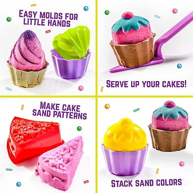 Sweet Cakes Play Sand Kit, Fun Sand Box Toys Kit Cake Sand Kit