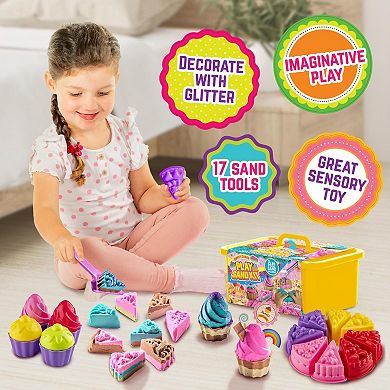 Sweet Cakes Play Sand Kit, Fun Sand Box Toys Kit Cake Sand Kit