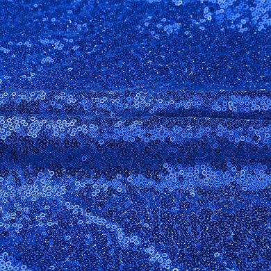 2 Pack Rectangle Tablecloths Polyester Sequin Table Covers For Dining Room 71" X 71"