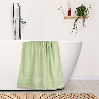 2 Pack Cotton Bath Towels Set Absorbent Quick Dry Oversized Bath Towels For Bathroom