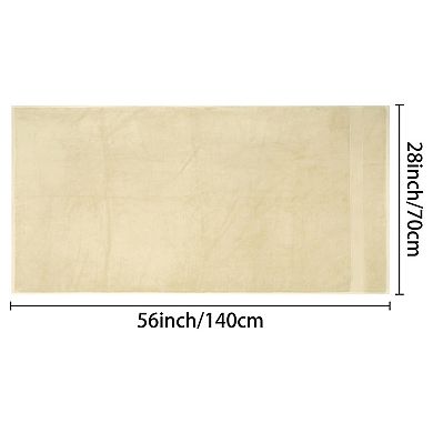 Solid Oversized 2 Pack Bath Towel Set Thick Cotton Highly Absorbent Towels