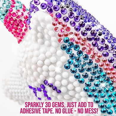 Bling Up Unicorn Money Bank Gem Art Kit, Create Diamond Art For Kids