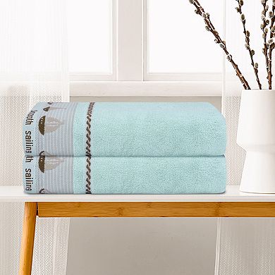 2 Pack Oversized Bath Towel Set Soft Absorbent Quick Dry Lightweight Towels