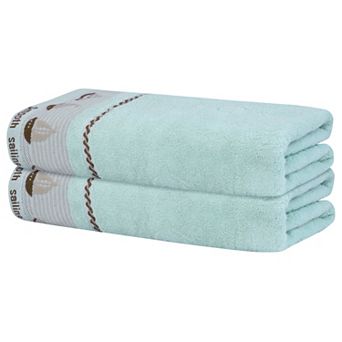 2 Pack Oversized Bath Towel Set Soft Absorbent Quick Dry Lightweight Towels