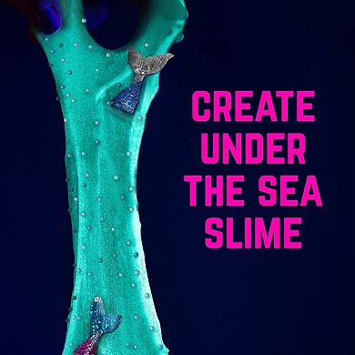 Egg Surprise Mermaid Sparkle Slime Kit, 22 Fun Pieces To Make Sparkly Glow