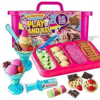 Ice Cream Sand Kit, 22 pc Sensory Play Sand Set For Kids