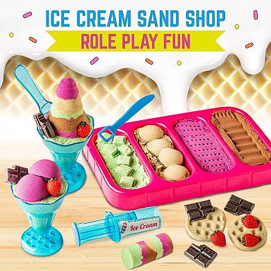 Ice Cream Sand Kit, 22pcs Sensory Play Sand Set For Kids